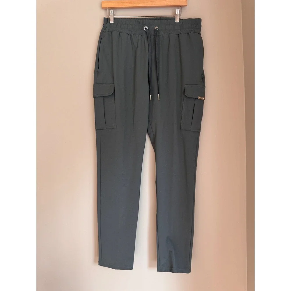 Maniere De Voir Womens Cargo Utility Pants Charcoal Grey XL NWT - Picture 2 of 12